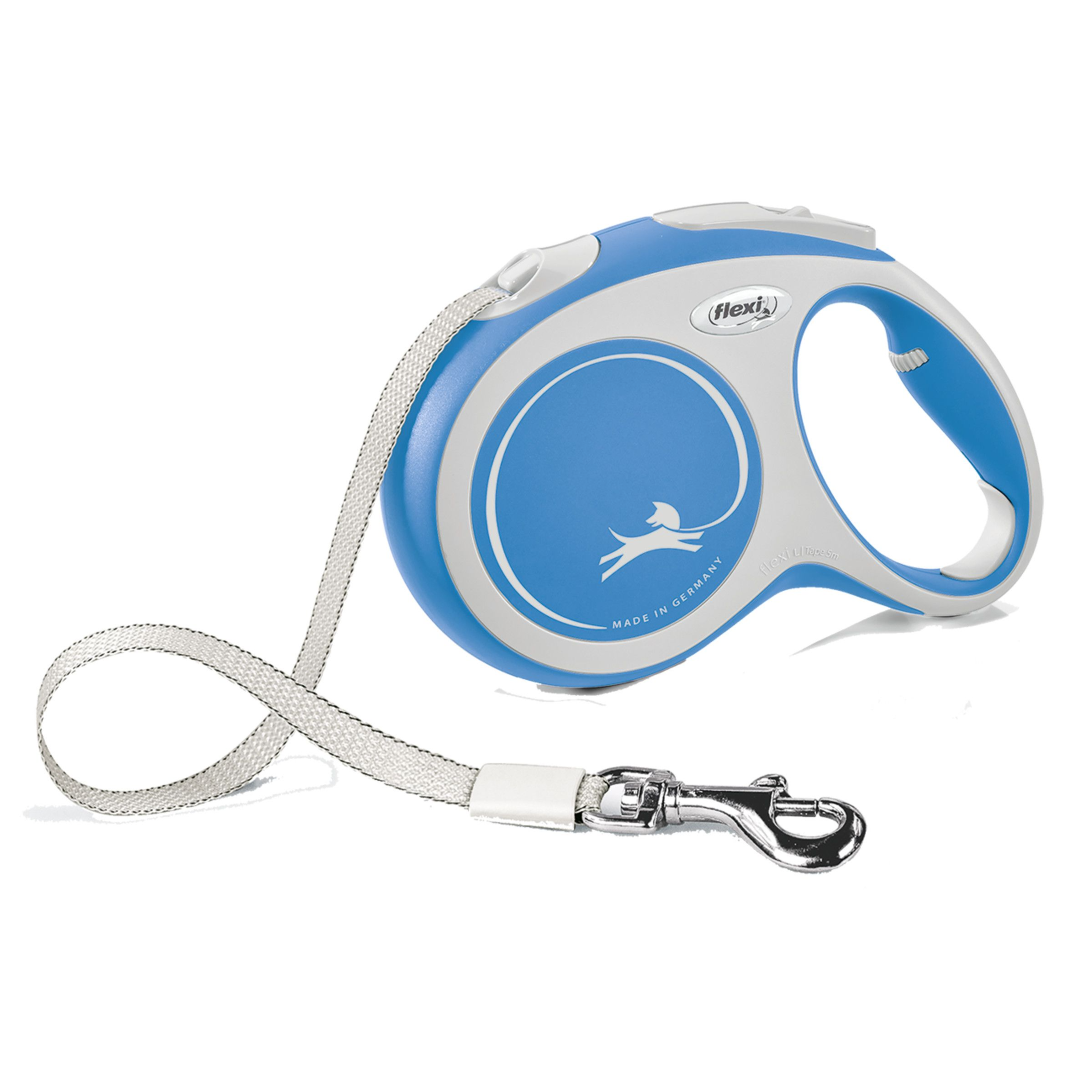 Flexi Retractable New Comfort Lead Tape Blue, Large, 8m