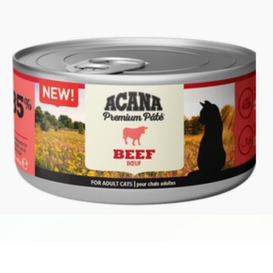 Acana Premium Paté Beef For Adult Cats 85g
