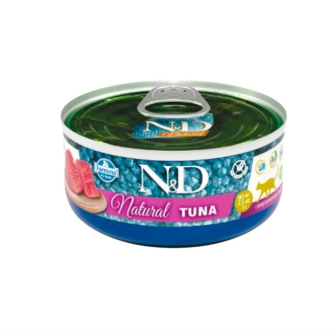 Farmina N&D Adult Wet Cat Food Natural Tuna 70g
