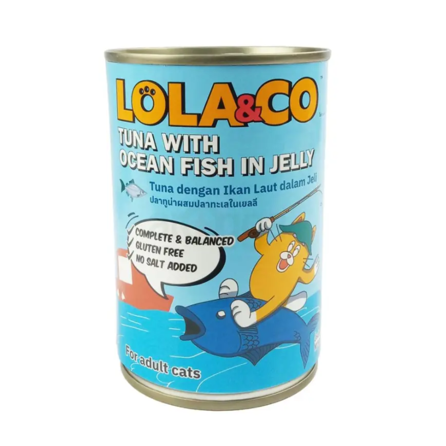 Lola & Co Cat Canned Food Tuna with Ocean Fish in Jelly 400g