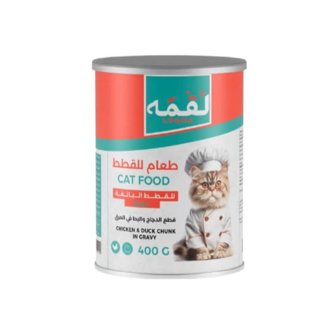 Loqma Chicken And Duck Chunkin Gravy Canned Adult Cat Food - 400 G