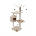 Vitor Beige Tree & Scratching Pole For Cats Beige