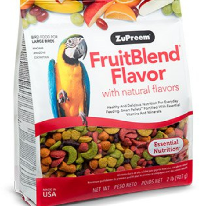FruitBlend Flavor Large Parrot Food 2 lbs (0.91 kg)