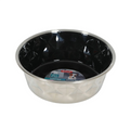 Diamonds Stainless Non-Slip Dog Bowls Black, 550 Ml
