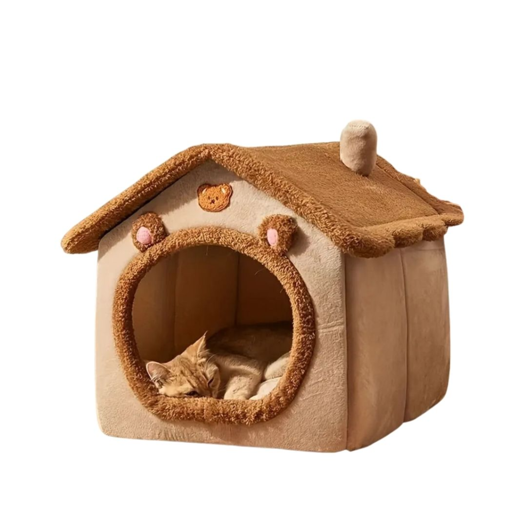 Foldable House Shaped Dog and Cat Bed