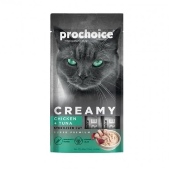 Prochoice Creamy Chicken and Tuna 4x15g
