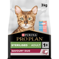 Purina Pro Plan Sterilised Adult Savoury Duo Cod & Tourt Cat Dry Food 3kg
