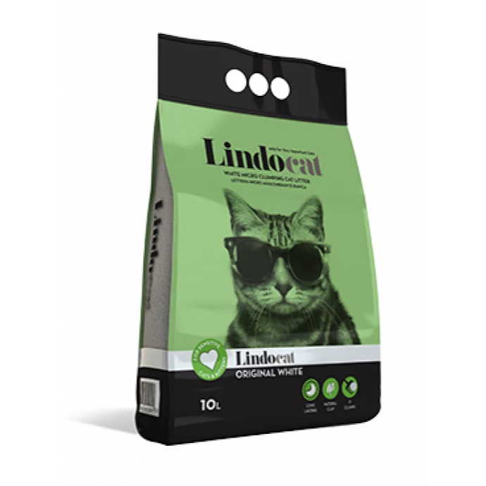 Lindocat Natural Bentonite Original White 10 L Fragrance Free