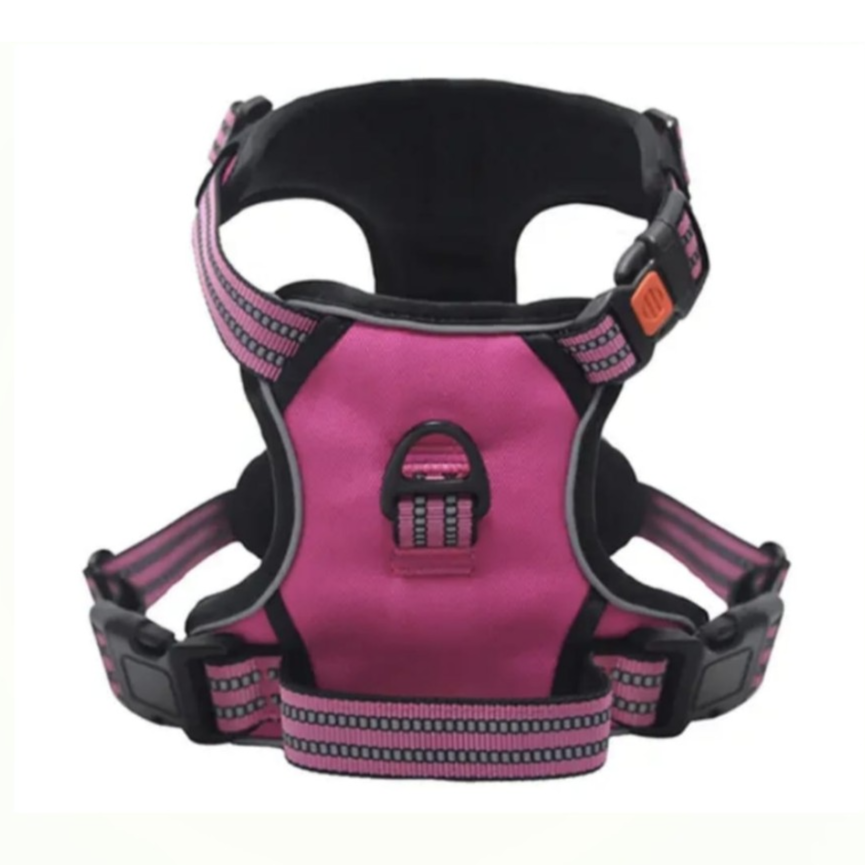 Dog Harness Medium Dark Pink