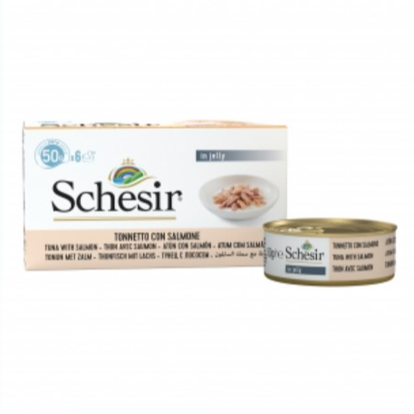 Schesir Cat Multipack Tuna with Salmon 6x50g
