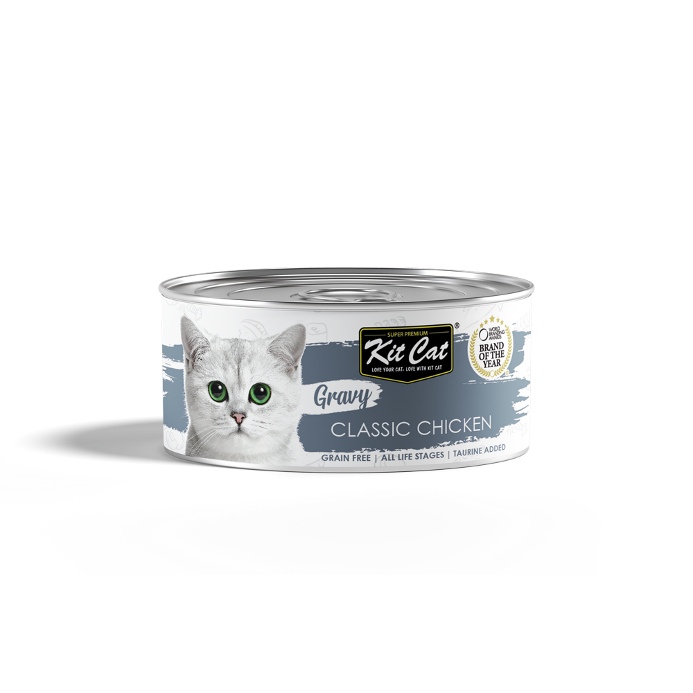 Kit Cat Gravy Canned Food Classic Chicken