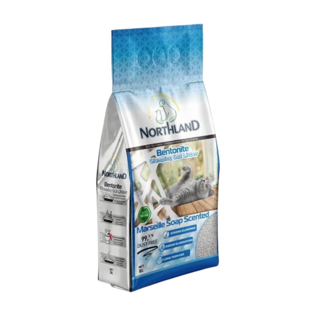 Northland Marseille Soap Scented Clumping Bentonite Cat Litter 10L