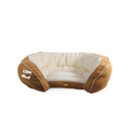 Luxury Lounge Dog Bed Tan, Large