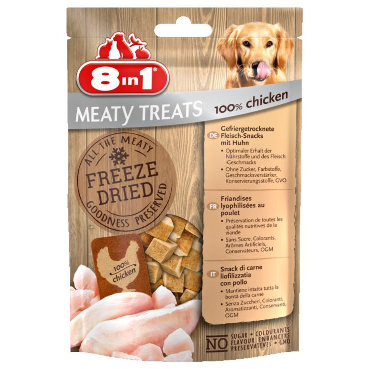 8in1 Meaty Treats Freeze Dried Chicken 50 g