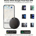 Smart Tag Air Tracker For Android, Black