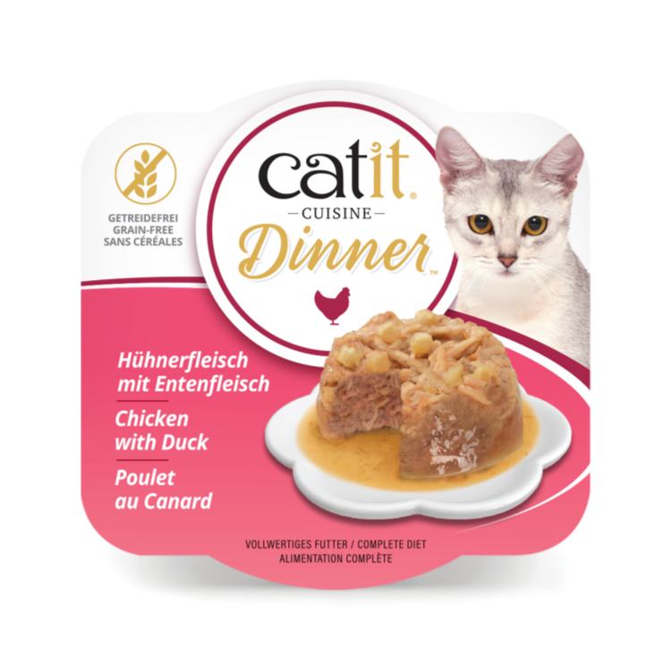 Catit Chicken Dinner, Duck & Potato 75g x 6 pcs