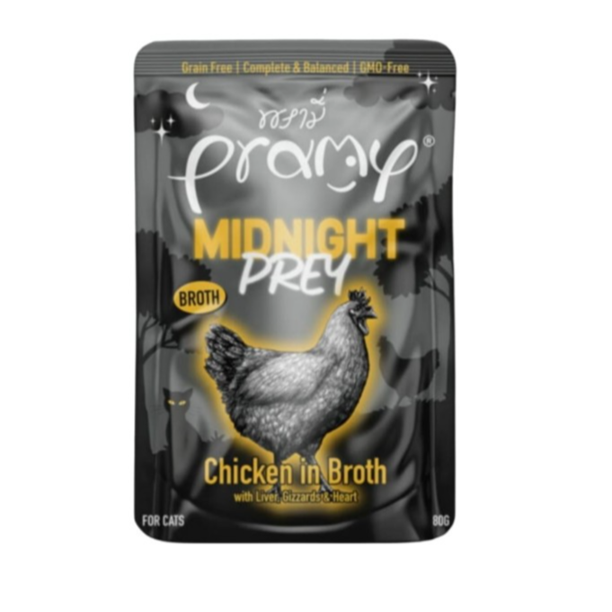 Pramy Midnight Prey Chicken In broth 80g