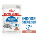 Royal Canin Indoor 7+ Gravy Cat Wet Food 85g x 12 Pouchs