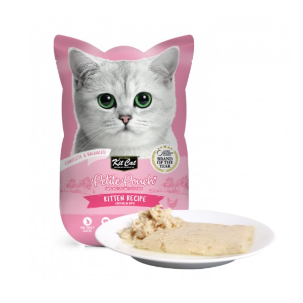 Kit Cat Petite Pouch Complete & Balanced Kitten Chicken in Aspic 70g