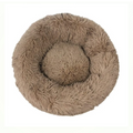 Calming Dog Bed Soft Round Pet Bed Soft Cat Cushion Mat Comfy Sleeping Nest Small Medium Pets Cats and Dog Brown (Medium)