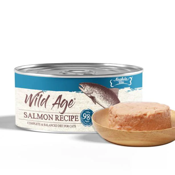 Absolute Bites Wild Age Cats Complete & Balanced Diet Salmon Recipe 80gm
