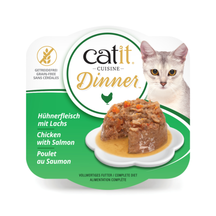 Catit Chicken Dinner, Salmon & Carrot 75g x 6 pcs