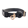 Dog Collars Airtag Reflective Nylon Large (Black)