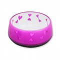 Dog and Cat Love Bowl with Heart Design - Pink / S