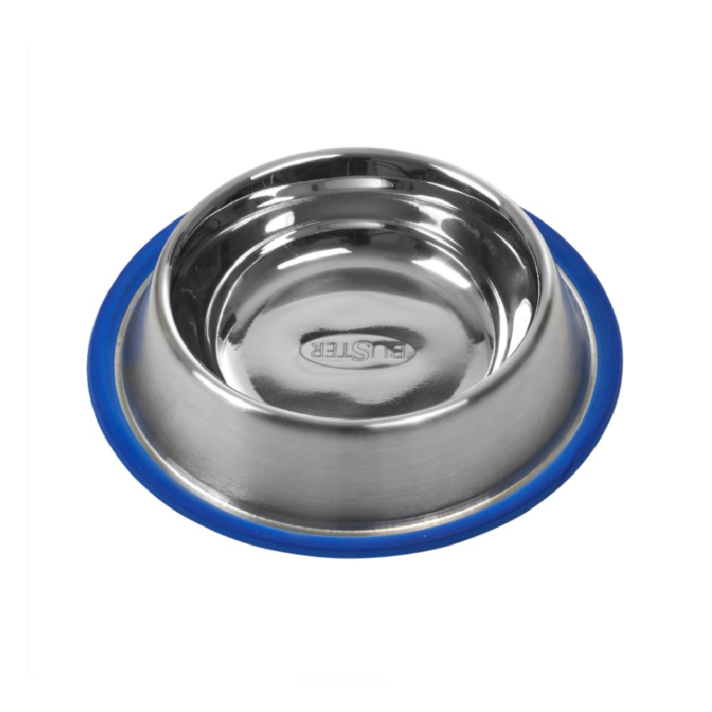 Buster Stainless Steel Bowl Blue Base For Pets 1.2L