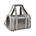 Breathable Pet Carrier Bag Grey, Small 40 x 25 x 25 cm