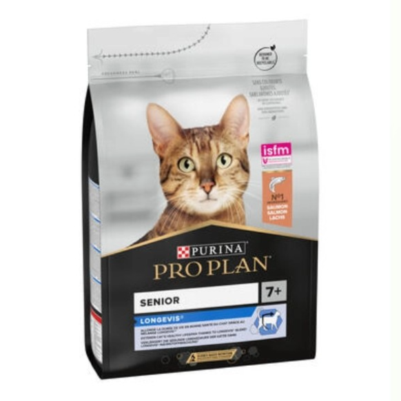 Purina Pro Plan Senior 7+ Longevis Dry Cat Food with Salmon 3g