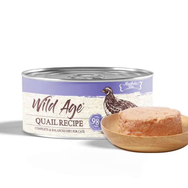 Absolute Bites Wild Age Cats Complete & Balanced Diet Quail Recipe 80gm