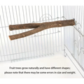 Natural Wood Parrot Perch Stand, 25 cm