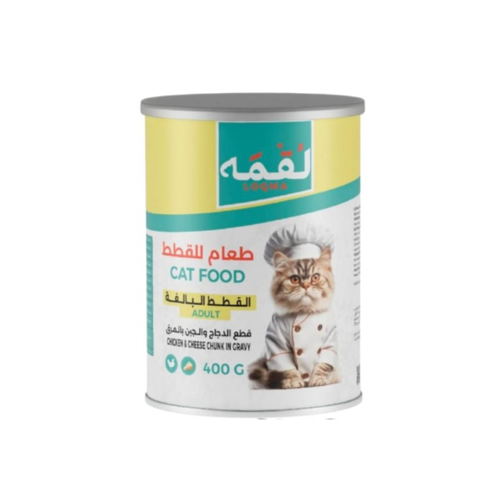Loqma Chicken And Cheese Chunks In Gravy Canned Cat Food - 400 G