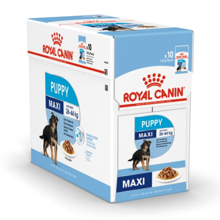 Royal Canin Maxi Puppy Dog Wet Food 140g x 10 Pouches