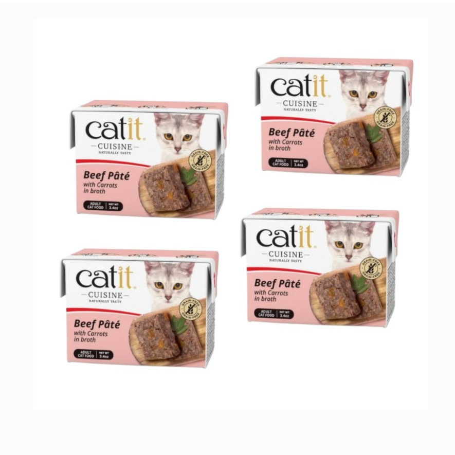Catit Cuisine Beef Pate with Carrots 95g (4pieces)