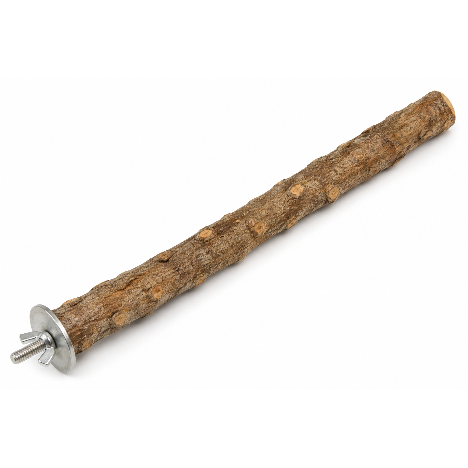 Natural Wooden Bird Perch Stand – 20cm