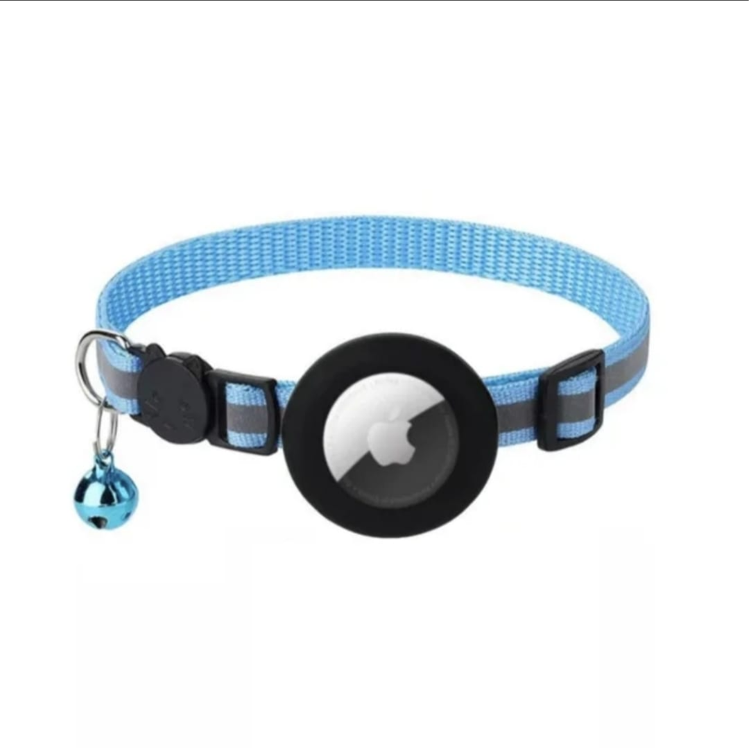 Airtag Cat Collar Silicone Case (Blue)