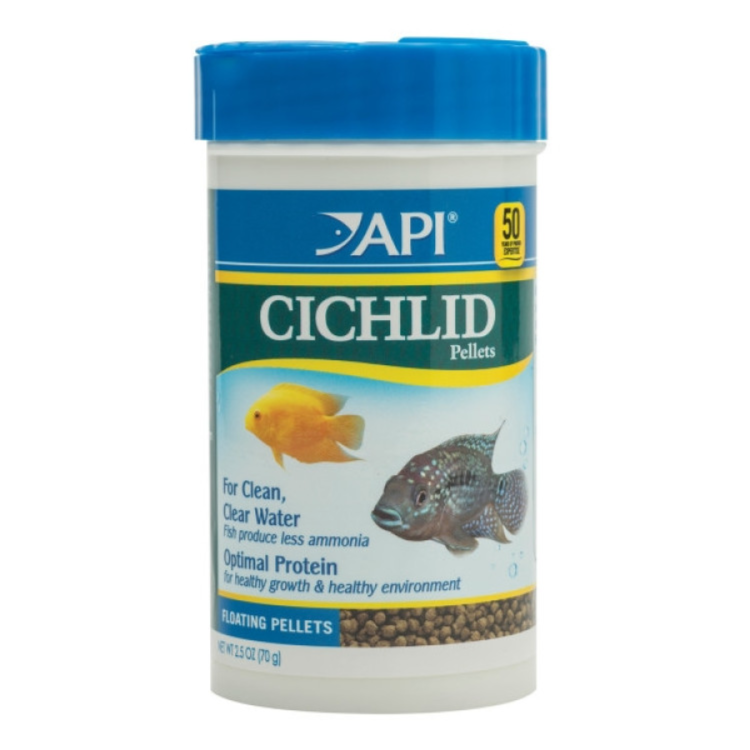 API Pellets Cichlid Fish Food 2.5 Oz