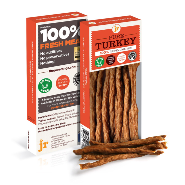 Jr Pure Turkey Sticks Dog Treats 50 g