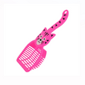 Cat litter shovel plastic with Cat Design (Pink)
