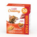Catit Creamy Treats Mega Pack Chicken, 50 tubes/box