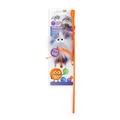 Fluffer Wand Cat Toy. Orange