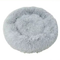 Calming Dog Bed Soft Round Pet Bed Soft Cat Cushion Mat Comfy Sleeping Nest Small Medium Pets Cats And Dog Gray (Medium)