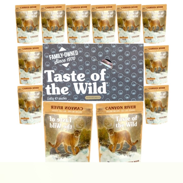 Taste of the Wild Canyon River Adult Cat Wet Food 12x85g