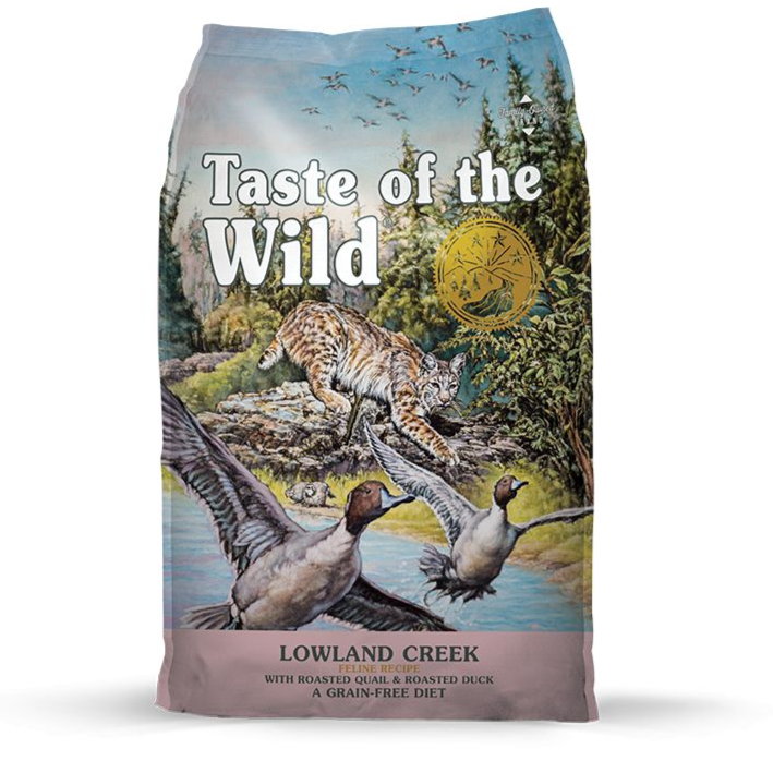 Taste of the Wild Lowland Creek Grain-Free Roasted Quail & Roasted Duck, Dry Cat Food 6.6kg