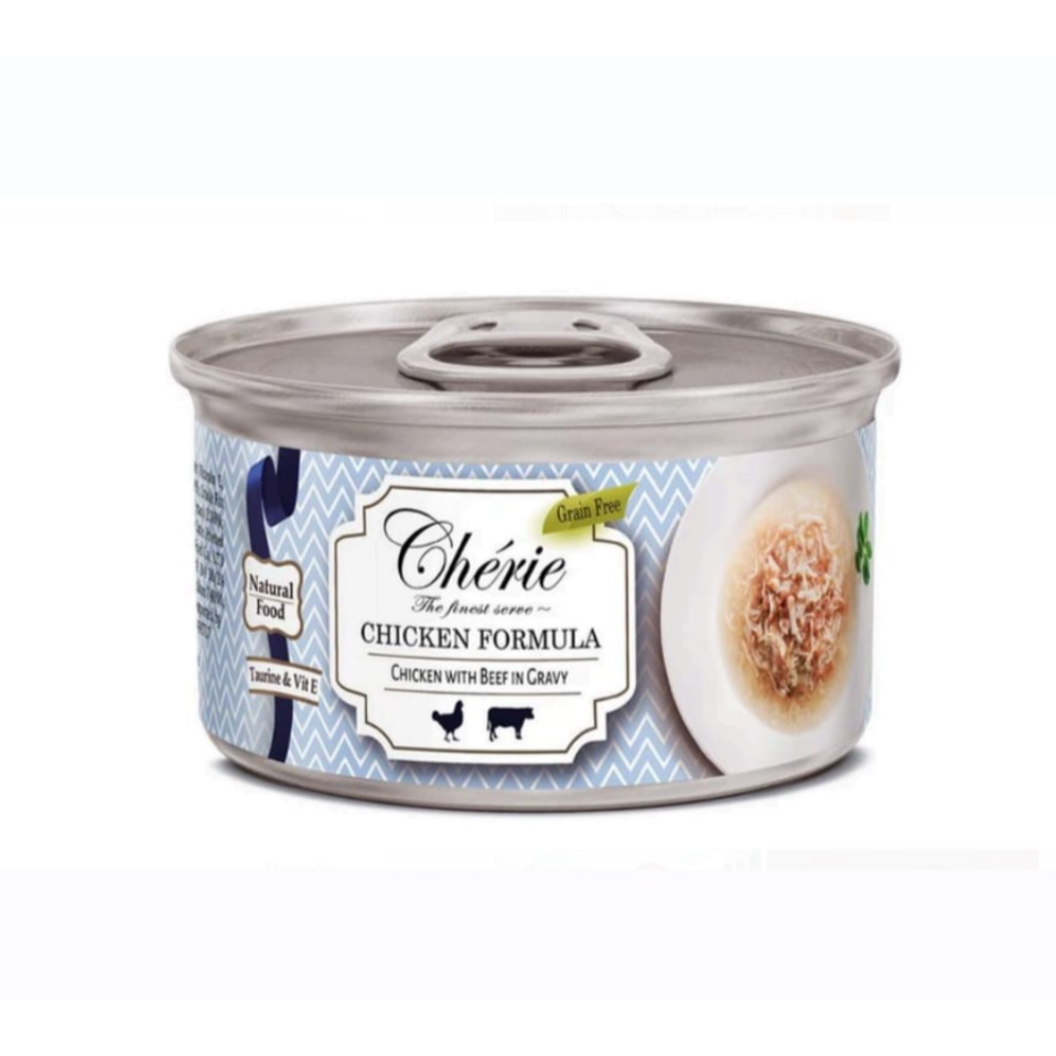 Cherie Shredded Chicken With Beef In Gravy 80G