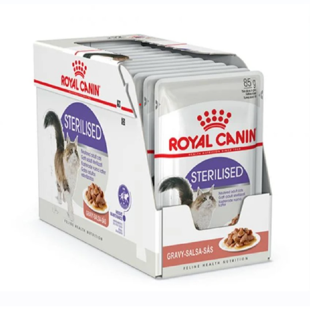 Royal Canin Sterilised Gravy Cat Wet Food 85g x 12 Pouches