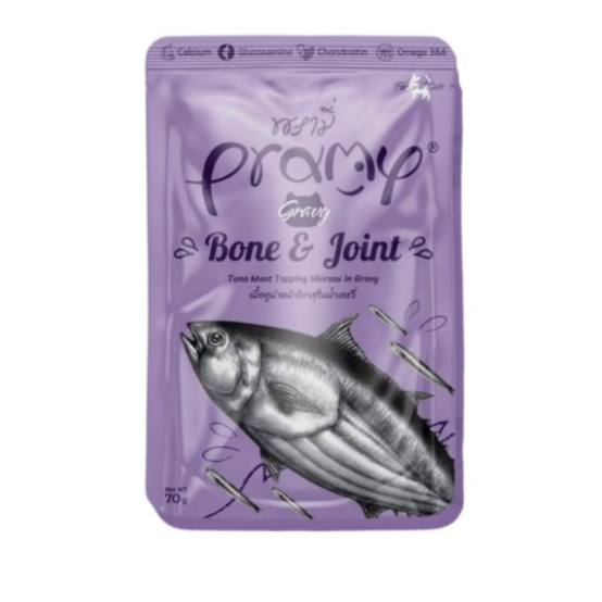 Pramy Funtional Bone & Joint Tuna topping Chicken in Shirasu 70g