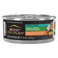 PRO PLAN PUPPY SMALL BREED CHICKEN AND BROWN RICE ENTREE WET DOG FOOD, 24X156G